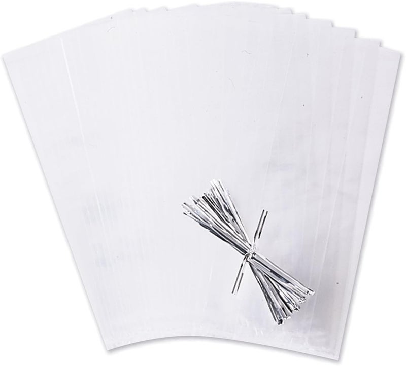 Wilton Clear Party Bags With Ties, pack of 25 - Image 2